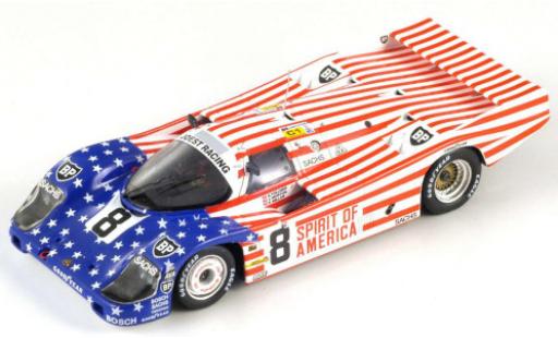 Coche miniatura Porsche 956 1986 1/64 Spark RHD No.8 Joest Racing Spirit of America 24h Le Mans 1986 G.Follmer/J.Morton/K.Miller Porsche 956 1986 1/64 Spark RHD No.8 Joest Racing Spirit of America 24h Le Mans 1986 G.Follmer/J.Morton/K.Miller coche miniatura