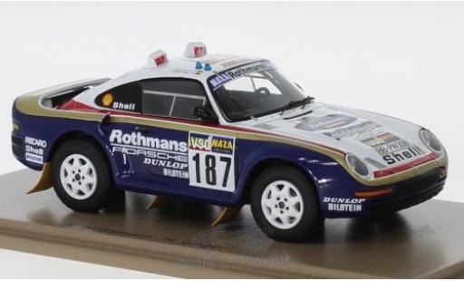 Coche miniatura Porsche 959 1/43 Spark No.187 Rothmans Rallye Paris Dakar 1986 R.Kussmaul/H.Unger Porsche 959 1/43 Spark No.187 Rothmans Rallye Paris Dakar 1986 R.Kussmaul/H.Unger coche miniatura