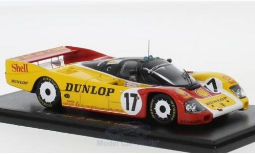 Coche miniatura Porsche 962 1988 1/43 Spark C No.17 S 24h Le Mans 1988 D.Bell/K.Ludwig/H-J.Stuck Porsche 962 1988 1/43 Spark C No.17 S 24h Le Mans 1988 D.Bell/K.Ludwig/H-J.Stuck coche miniatura
