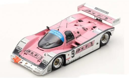 Porsche 962 1989 1/43 Spark C RHD No.9 Joest Racing 1000km Fuji 1989 B.Wollek/F.Jelinski coche miniatura