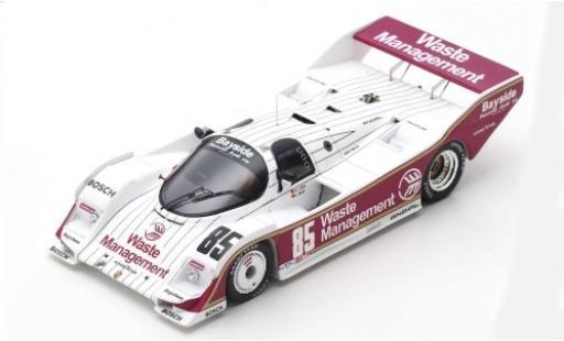 Porsche 962 1987 1/43 Spark RHD No.85 2h Del Mar 1987 J.Mass coche miniatura