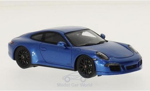 Porsche 991 GTS 1/43 Spark GTS azul 2015 coche miniatura