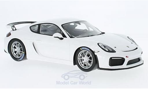 Coche miniatura Porsche Cayman GT4 Clubsport 1/18 Spark GT4 Clubsport blanco 2017 Porsche Cayman GT4 Clubsport 1/18 Spark GT4 Clubsport blanco 2017 coche miniatura