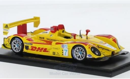 Porsche RS Spyder 1/43 Spark Spyder RHD No.7 Penske Racing DHL ALMS 2007 R.Dumas/T.Bernhard coche miniatura