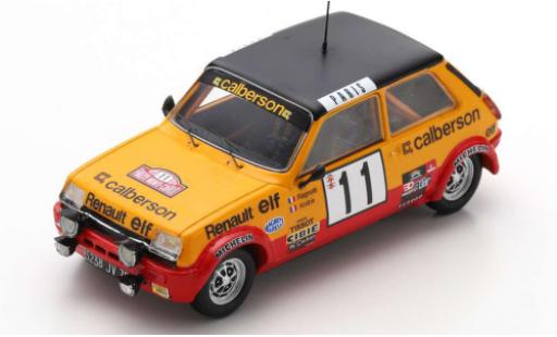 Renault 5 1/43 Spark Alpine No.11 Calberson Rally Monte Carlo 1979 J.Ragnotti/J-M.Andrie coche miniatura