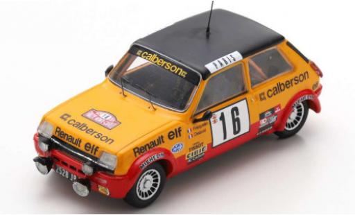 Coche miniatura Renault 5 1/43 Spark Alpine No.16 Calberson Rally Monte Carlo 1979 G.Frequelin/J.Delaval Renault 5 1/43 Spark Alpine No.16 Calberson Rally Monte Carlo 1979 G.Frequelin/J.Delaval coche miniatura