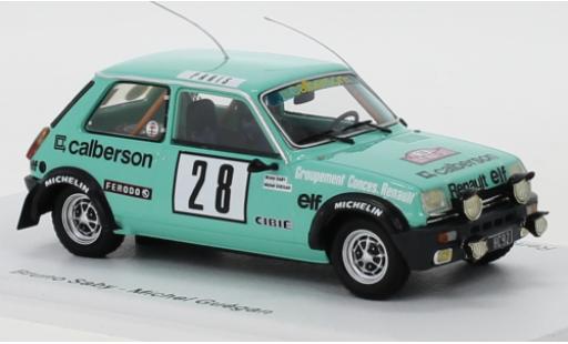 Coche miniatura Renault 5 1/43 Spark Alpine No.28 Calberson Rallye WM Rally Monte Carlo 1979 B.Saby/M.Guegan Renault 5 1/43 Spark Alpine No.28 Calberson Rallye WM Rally Monte Carlo 1979 B.Saby/M.Guegan coche miniatura