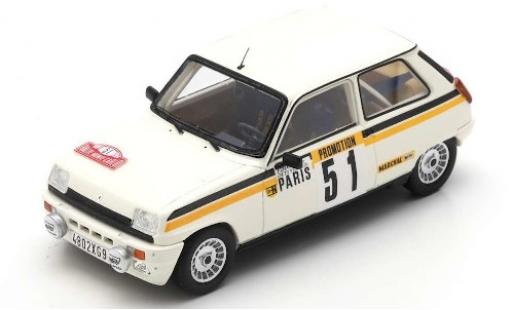 Renault 5 1/43 Spark Alpine Turbo No.1 Rallye Monte Carlo 1984 F.Chauche/C.Teyssier coche miniatura
