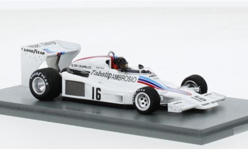 Shadow DN8 1/43 Spark No.16 Formel 1 GP Schweden 1977 1:43 coche miniatura