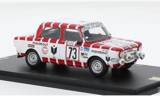 Coche miniatura Simca 1000 1/43 Spark Rallye 2 No.73 Marabout Racing Team 24h Spa 1974 1:43 Simca 1000 1/43 Spark Rallye 2 No.73 Marabout Racing Team 24h Spa 1974 1:43 coche miniatura