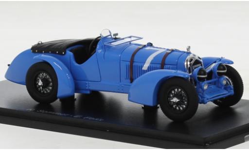 Alfa Romeo 8C 1/43 Spark azul RHD No.7 24h Le Mans 1934 coche miniatura