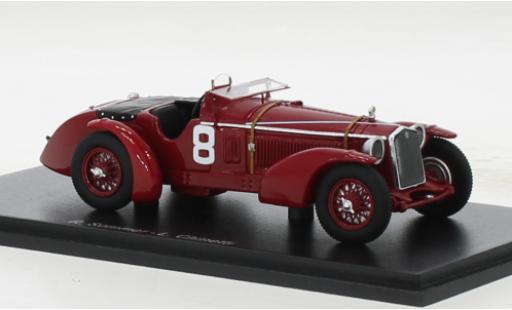 Coche miniatura Alfa Romeo 8C 1/43 Spark RHD No.8 24h Le Mans 1932 Alfa Romeo 8C 1/43 Spark RHD No.8 24h Le Mans 1932 coche miniatura