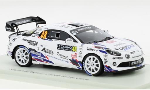 Coche miniatura Alpine A110 1/43 Spark Rally RGT No.48 Rallye WM Rallye Monte Carlo 2022 Alpine A110 1/43 Spark Rally RGT No.48 Rallye WM Rallye Monte Carlo 2022 coche miniatura