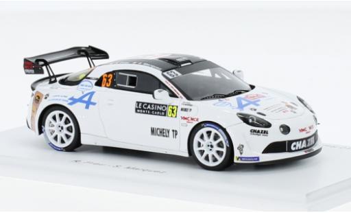 Coche miniatura Alpine A110 1/43 Spark Rally RGT No.63 Chazel Technologie Course Rallye WM Rallye Monte Carlo 2023 Alpine A110 1/43 Spark Rally RGT No.63 Chazel Technologie Course Rallye WM Rallye Monte Carlo 2023 coche miniatura