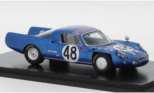 Coche miniatura Alpine A210 1/43 Spark No.48 24h Le Mans 1967 Alpine A210 1/43 Spark No.48 24h Le Mans 1967 coche miniatura