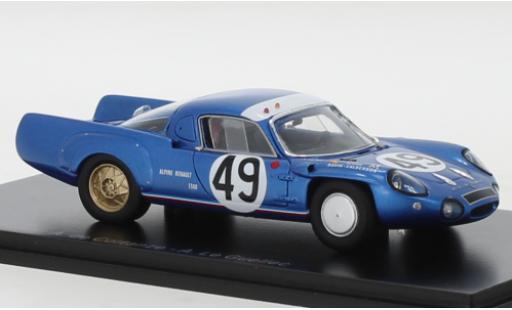 Coche miniatura Alpine A210 1/43 Spark No.49 24h Le Mans 1967 Alpine A210 1/43 Spark No.49 24h Le Mans 1967 coche miniatura