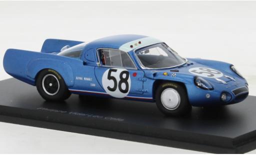 Coche miniatura Alpine A210 1/43 Spark No.58 24h Le Mans 1967 Alpine A210 1/43 Spark No.58 24h Le Mans 1967 coche miniatura