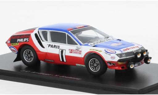 Coche miniatura Alpine A310 1/43 Spark No.1 Autoradios Philips Rallye WM Rallye Monte Carlo 1976 Alpine A310 1/43 Spark No.1 Autoradios Philips Rallye WM Rallye Monte Carlo 1976 coche miniatura