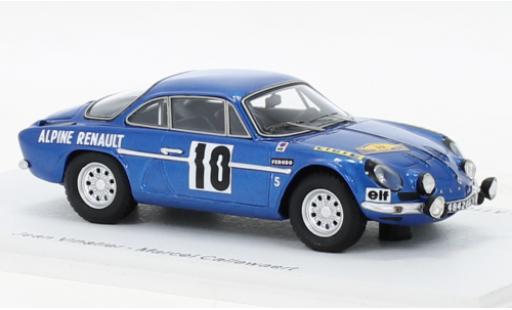 Coche miniatura Alpine A110 1/43 Spark Renault No.10 Rallye des Routes du Nord 1969 Alpine A110 1/43 Spark Renault No.10 Rallye des Routes du Nord 1969 coche miniatura