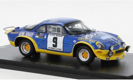 Coche miniatura Alpine A110 1/43 Spark Renault Turbo No.9 Criterium des Cevennes 1972 Alpine A110 1/43 Spark Renault Turbo No.9 Criterium des Cevennes 1972 coche miniatura