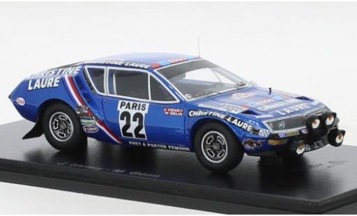 Coche miniatura Alpine A310 1/43 Spark Renault No.22 Christine Laure Rallye WM Rallye Monte Carlo 1976 Alpine A310 1/43 Spark Renault No.22 Christine Laure Rallye WM Rallye Monte Carlo 1976 coche miniatura