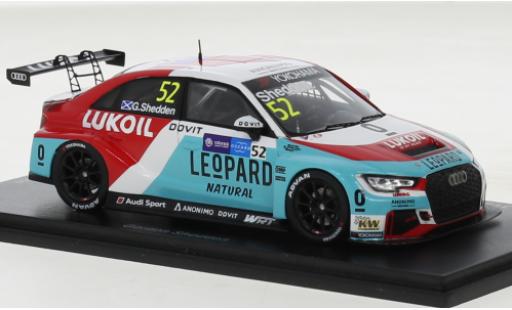Audi RS3 1/43 Spark LMS TCR No.52 Sport Leopard Lukoil Team Lithuania WTCR Macau Guia Race 2018 coche miniatura