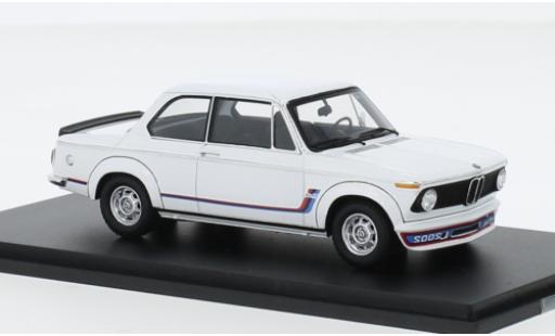 Bmw 2002 1/43 Spark Turbo blanche 1973 coche miniatura