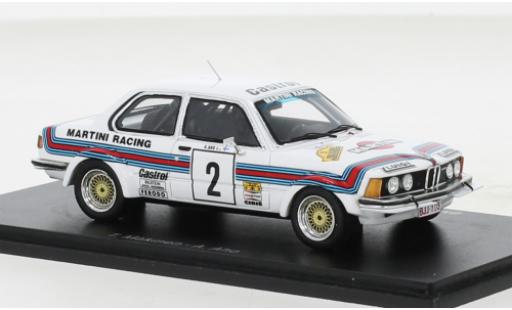 Coche miniatura Bmw 323 1/43 Spark (E21) Gr.2 No.2 Martini Rallye Condroz 1980 Bmw 323 1/43 Spark (E21) Gr.2 No.2 Martini Rallye Condroz 1980 coche miniatura
