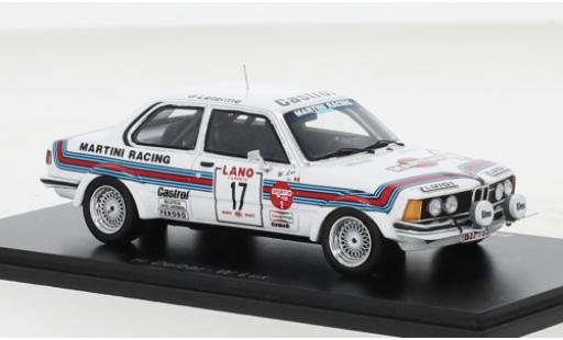 Coche miniatura Bmw 323 1/43 Spark i (E21) Gr.2 No.17 Martini 24h Ypres 1980 Bmw 323 1/43 Spark i (E21) Gr.2 No.17 Martini 24h Ypres 1980 coche miniatura