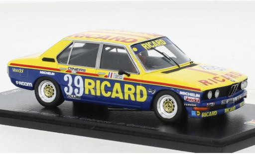 Coche miniatura Bmw 530 1/43 Spark i No.39 Ricard (F) 24h Spa 1979 Bmw 530 1/43 Spark i No.39 Ricard (F) 24h Spa 1979 coche miniatura