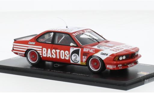 Coche miniatura Bmw 635 1/43 Spark CSi No.2 Juma Bastos Racing Team Bastos 24h Spa 1984 Bmw 635 1/43 Spark CSi No.2 Juma Bastos Racing Team Bastos 24h Spa 1984 coche miniatura
