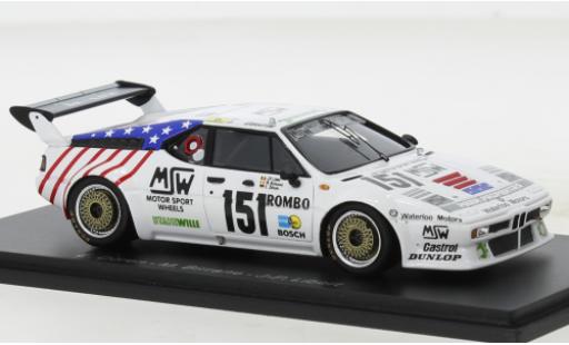 Coche miniatura Bmw M1 1/43 Spark No.151 24h Le Mans 1985 Bmw M1 1/43 Spark No.151 24h Le Mans 1985 coche miniatura