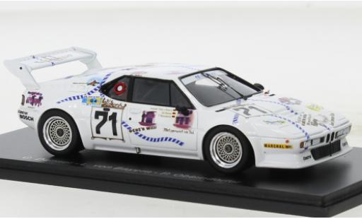 Coche miniatura Bmw M1 1/43 Spark No.71 24h Le Mans 1981 Bmw M1 1/43 Spark No.71 24h Le Mans 1981 coche miniatura