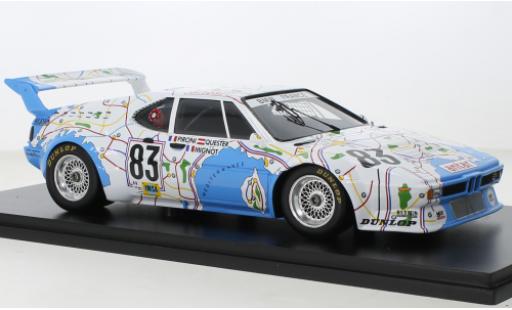 Bmw M1 1/18 Spark No.83 24h Le Mans 1980 coche miniatura