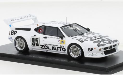 Coche miniatura Bmw M1 1/43 Spark No.95 24h Le Mans 1980 Bmw M1 1/43 Spark No.95 24h Le Mans 1980 coche miniatura