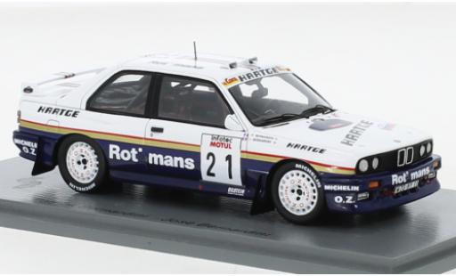 Coche miniatura Bmw M3 1/43 Spark (E30) No.21 Rothmans Rallye WM Tour de Corse 1989 Bmw M3 1/43 Spark (E30) No.21 Rothmans Rallye WM Tour de Corse 1989 coche miniatura