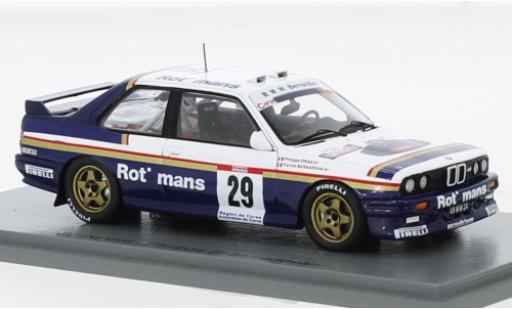 Coche miniatura Bmw M3 1/43 Spark (E30) No.29 Rothmans Rallye WM Tour de Corse 1991 Bmw M3 1/43 Spark (E30) No.29 Rothmans Rallye WM Tour de Corse 1991 coche miniatura