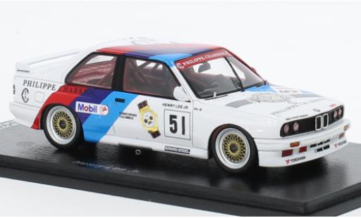 Coche miniatura Bmw M3 1/43 Spark (E30) No.51 Macau A.C.P. Trophy 1988 Bmw M3 1/43 Spark (E30) No.51 Macau A.C.P. Trophy 1988 coche miniatura