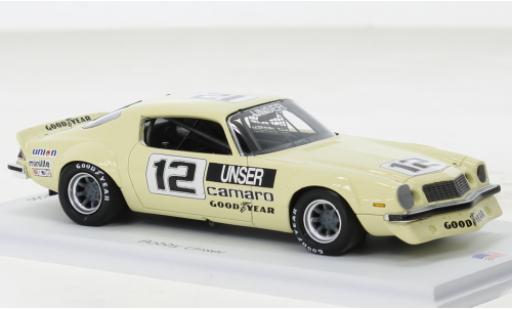 Coche miniatura Chevrolet Camaro 1/43 Spark beige No.12 IROC Daytona 1975 Chevrolet Camaro 1/43 Spark beige No.12 IROC Daytona 1975 coche miniatura