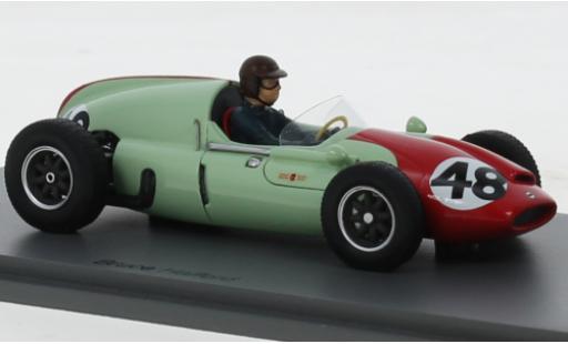 Cooper T51 1/43 Spark verde/rojo No.48 Formel 1 GP Frankreich 1960 coche miniatura