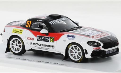 Coche miniatura Fiat 124 1/43 Spark Rally RGT No.51 Rallye WM Rallye Monte Carlo 2022 Fiat 124 1/43 Spark Rally RGT No.51 Rallye WM Rallye Monte Carlo 2022 coche miniatura