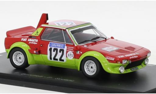 Coche miniatura Fiat X 1/9 1/43 Spark Abarth No.122 Tour de France Automobile 1974 Fiat X 1/9 1/43 Spark Abarth No.122 Tour de France Automobile 1974 coche miniatura