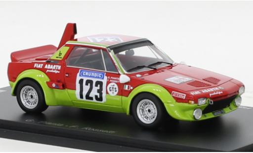 Coche miniatura Fiat X 1/9 1/43 Spark Abarth No.123 Tour de France Automobile 1974 Fiat X 1/9 1/43 Spark Abarth No.123 Tour de France Automobile 1974 coche miniatura