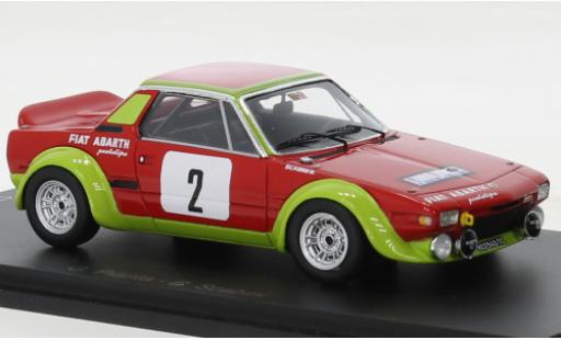 Coche miniatura Fiat X 1/9 1/43 Spark Abarth No.2 Rally di Sicilia 1974 Fiat X 1/9 1/43 Spark Abarth No.2 Rally di Sicilia 1974 coche miniatura