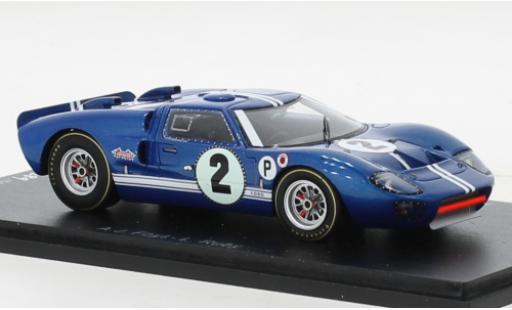 Coche miniatura Ford GT40 1/43 Spark MK II RHD No.2 12h Sebring 1967 Ford GT40 1/43 Spark MK II RHD No.2 12h Sebring 1967 coche miniatura