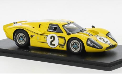 Coche miniatura Ford GT40 1/43 Spark Mk IV RHD No.2 24h Le Mans 1967 Ford GT40 1/43 Spark Mk IV RHD No.2 24h Le Mans 1967 coche miniatura