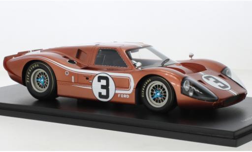 Coche miniatura Ford GT40 1/43 Spark Mk IV RHD No.3 24h Le Mans 1967 Ford GT40 1/43 Spark Mk IV RHD No.3 24h Le Mans 1967 coche miniatura