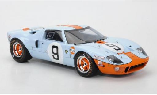 Coche miniatura Ford GT40 1/18 Spark No.9 Gulf P.Rodriguez/L.Bianchi 24h Le Mans 1968 Ford GT40 1/18 Spark No.9 Gulf P.Rodriguez/L.Bianchi 24h Le Mans 1968 coche miniatura