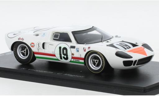 Coche miniatura Ford GT40 1/43 Spark RHD No.19 12h Sebring 1967 Ford GT40 1/43 Spark RHD No.19 12h Sebring 1967 coche miniatura