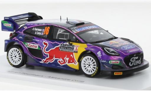 Coche miniatura Ford Puma 1/43 Spark Rally 1 No.16 M-Sport World Rally Team Red Bull Rallye WM Rallye Monte Carlo 2022 Ford Puma 1/43 Spark Rally 1 No.16 M-Sport World Rally Team Red Bull Rallye WM Rallye Monte Carlo 2022 coche miniatura